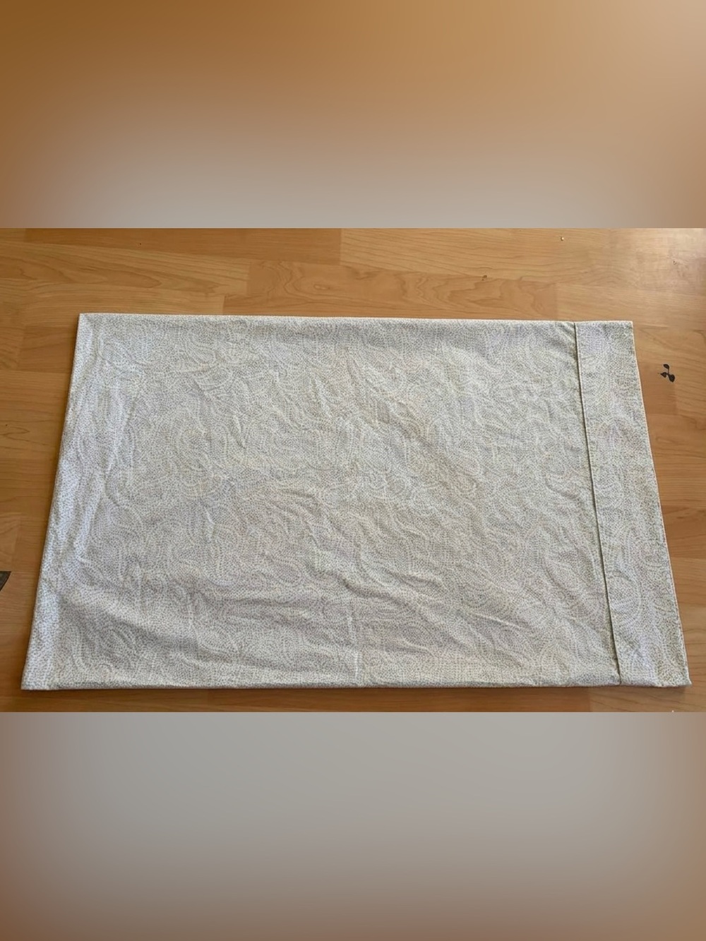 LAUREN RALPH LAUREN white Gray Micro dot Paisley Pillowcase 18x30” Cotton